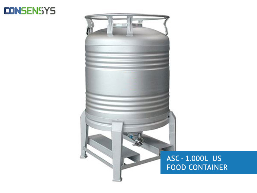 asc - 1000l us food container